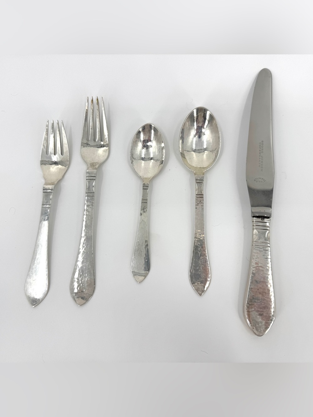 Antique Georg Jensen Continental 49 piece Sterling silver set art deco Antik